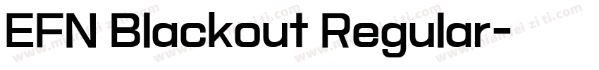 EFN Blackout Regular字体转换